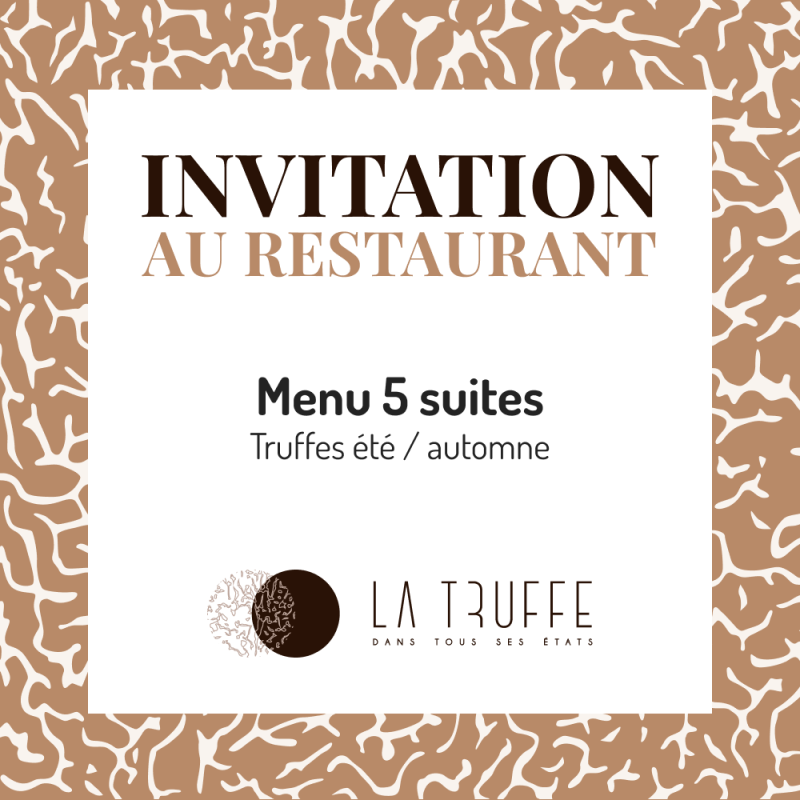 menu 5 suites truffes ete automne